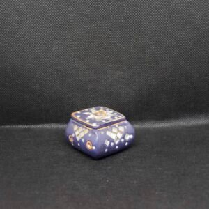 Caja decorativa esmaltada Azul